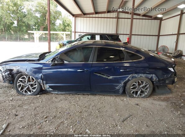 5NPEF4JA2MH102587 2021 HYUNDAI SONATA Blue 360 interior view