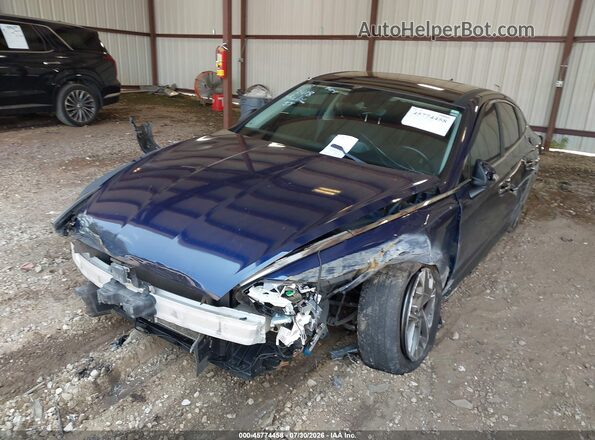 5NPEF4JA2MH102587 2021 HYUNDAI SONATA Blue Front view