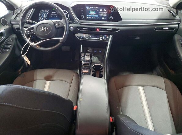 5NPEF4JA3LH024142 2020 HYUNDAI SONATA Black წინა პანელის ხედი