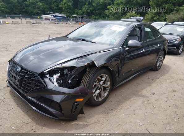 5NPEF4JA3LH031379 2020 HYUNDAI SONATA Black Przód lewy