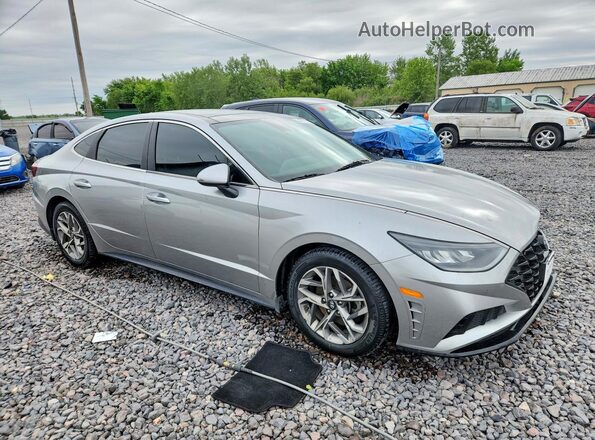 5NPEF4JA3MH092264 2021 HYUNDAI SONATA Серебряный Передняя правая четверть