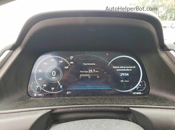 5NPEF4JA4LH035263 2020 HYUNDAI SONATA White Սարքավորումների վահանակի տեսք