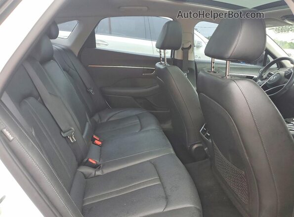 5NPEF4JA4LH035263 2020 HYUNDAI SONATA White Հետևի նստատեղերի տեսք