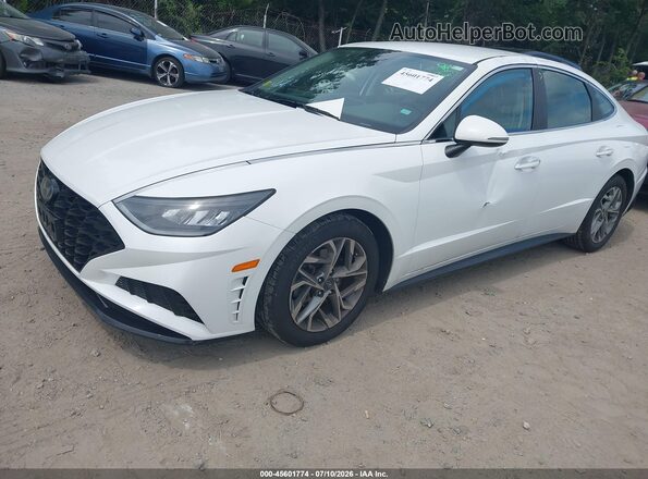 5NPEF4JA5LH002742 2020 HYUNDAI SONATA Белый Передняя левая четверть
