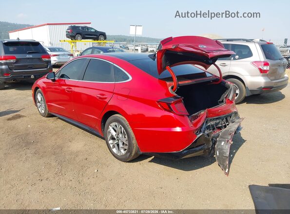 5NPEF4JA5MH088667 2021 HYUNDAI SONATA Maroon უკანა მარცხენა