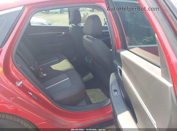 5NPEF4JA5MH088667 2021 HYUNDAI SONATA Maroon VIN კოდის სტიკერის ხედი