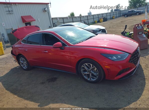 5NPEF4JA5MH088667 2021 HYUNDAI SONATA Maroon სალონის 360-გრადუსიანი ხედი