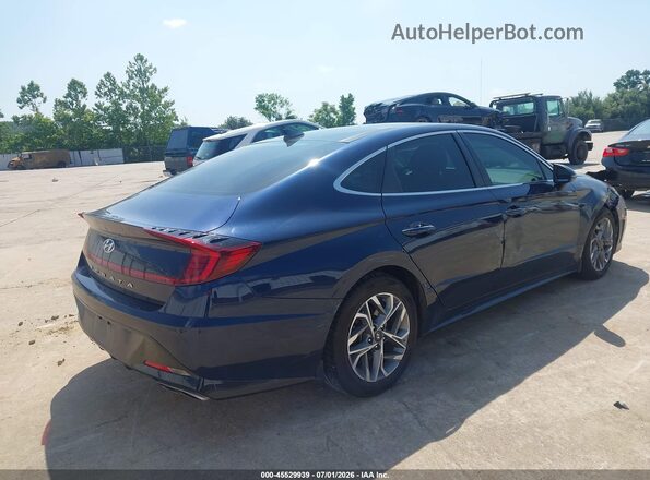 5NPEF4JA6NH134041 2022 HYUNDAI SONATA Синий Задняя правая четверть
