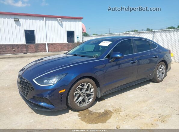 5NPEF4JA6NH134041 2022 HYUNDAI SONATA Синий Передняя левая четверть
