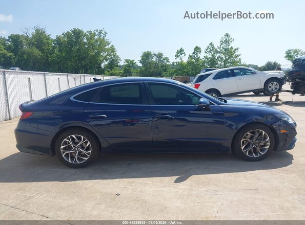 5NPEF4JA6NH134041 2022 HYUNDAI SONATA Синий Вид задней части салона