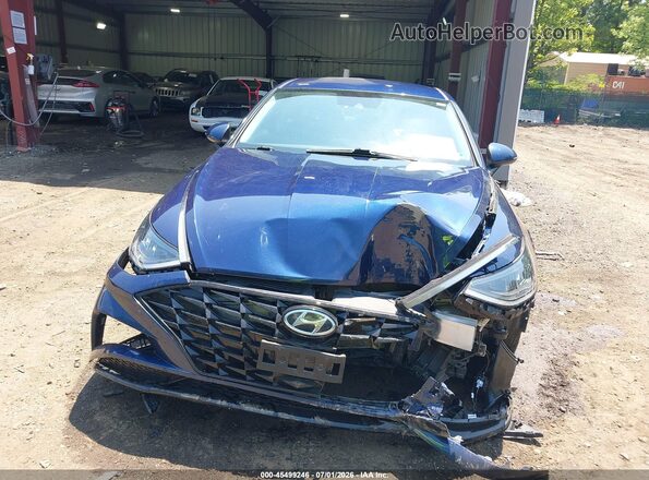 5NPEF4JA8LH038361 2020 HYUNDAI SONATA Dark Blue წინა ხედი