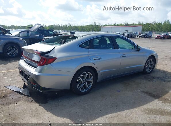5NPEF4JA8MH109172 2021 HYUNDAI SONATA Серебряный Задняя правая четверть