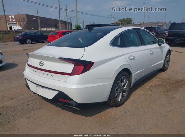 5NPEF4JAXMH078913 2021 HYUNDAI SONATA White Задня права чверть