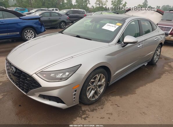 5NPEF4JAXMH104720 2021 HYUNDAI SONATA Gray Առջևի ձախ երեք քառորդ տեսարան