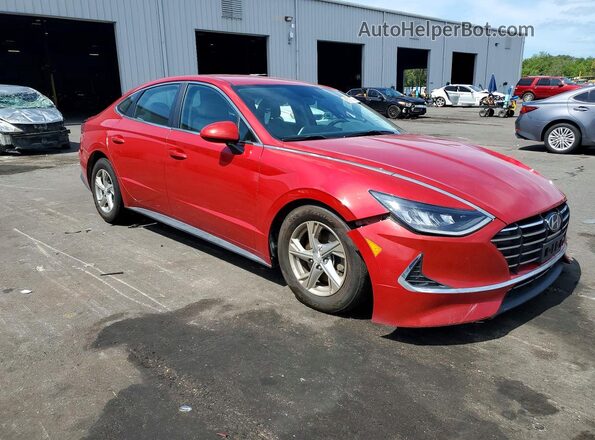 5NPEG4JA0MH071613 2021 HYUNDAI SONATA Maroon წინა მარჯვენა