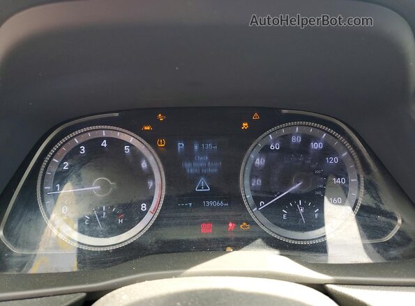 5NPEG4JA0MH071613 2021 HYUNDAI SONATA Maroon ხელსაწყოთა პანელის ხედი