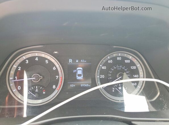 5NPEG4JA1MH130362 2021 HYUNDAI SONATA White Instrument cluster view