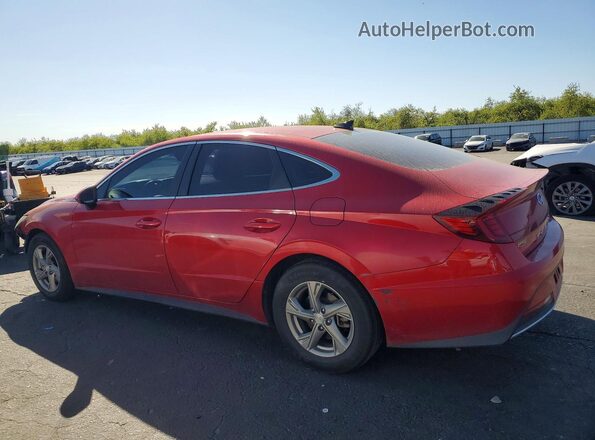 5NPEG4JA5MH082624 2021 HYUNDAI SONATA Red Հետևի ձախ