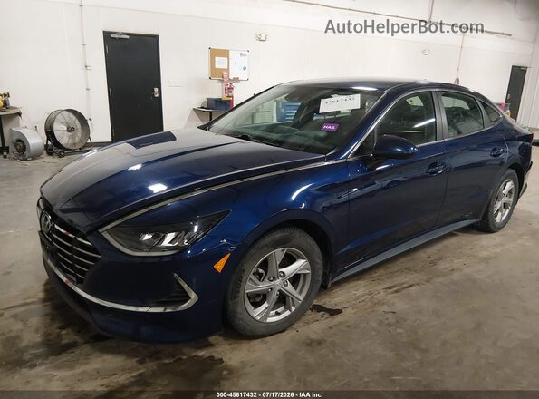 5NPEG4JA8LH047154 2020 HYUNDAI SONATA Blue Передня ліва чверть
