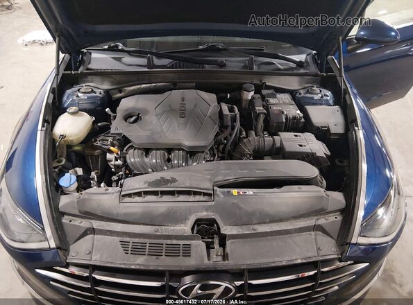 5NPEG4JA8LH047154 2020 HYUNDAI SONATA Blue Вид ззаду