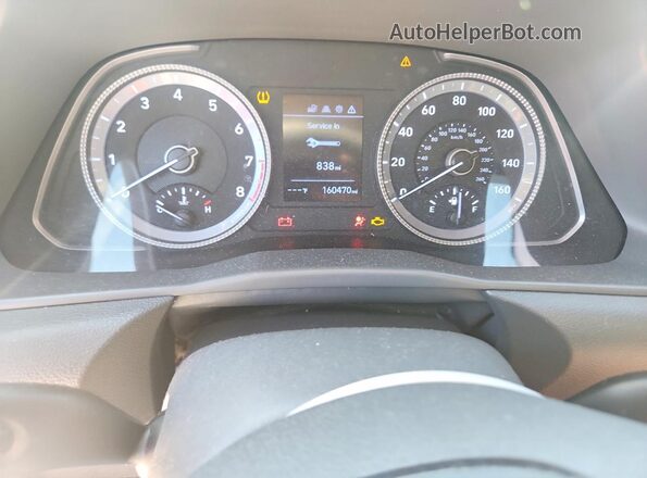 5NPEG4JA8MH077143 2021 HYUNDAI SONATA White Instrument cluster view