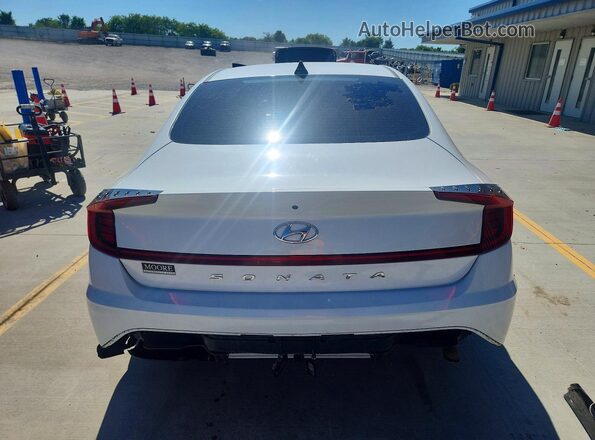 5NPEG4JA8MH077143 2021 HYUNDAI SONATA White Rear view