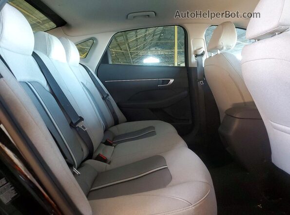 5NPEG4JA8NH147600 2022 HYUNDAI SONATA Black უკანა სავარძლების ხედი