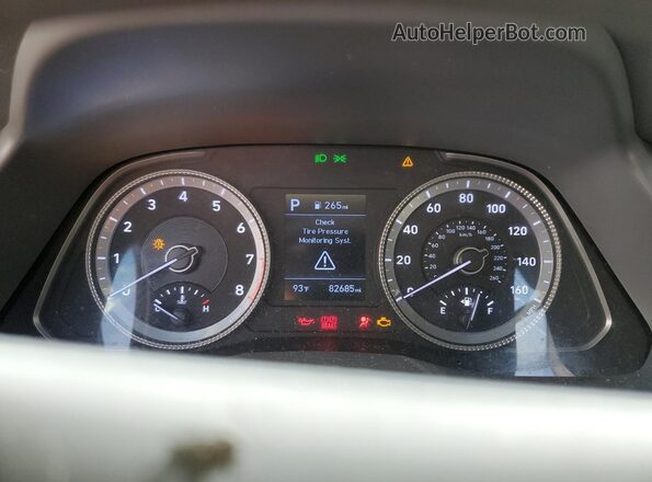 5NPEG4JA9MH073182 2021 HYUNDAI SONATA Silver Սարքավորումների վահանակի տեսք