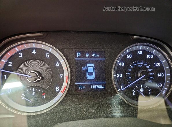5NPEG4JAXMH065933 2021 HYUNDAI SONATA Red Vista del cuadro de instrumentos