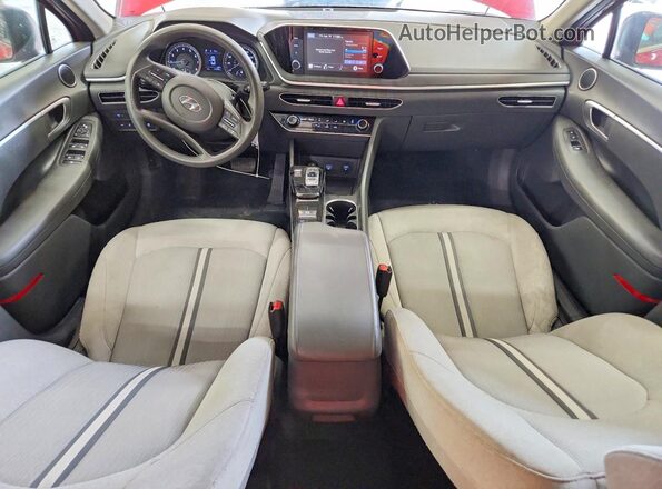 5NPEG4JAXMH065933 2021 HYUNDAI SONATA Red Vista del salpicadero