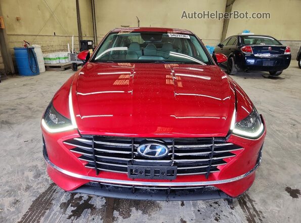 5NPEG4JAXMH065933 2021 HYUNDAI SONATA Red Vista frontal