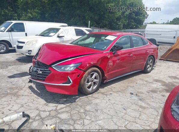 5NPEG4JAXMH073112 2021 HYUNDAI SONATA Red Front left