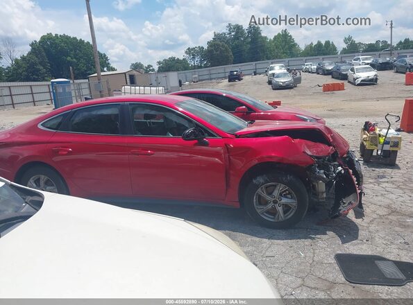 5NPEG4JAXMH073112 2021 HYUNDAI SONATA Red Rear interior view
