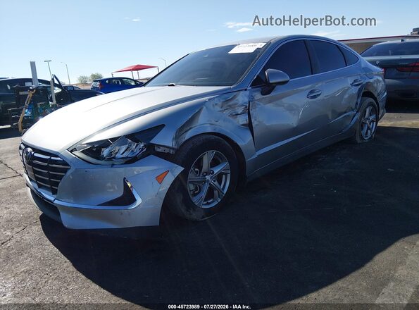 5NPEG4JAXMH087978 2021 HYUNDAI SONATA Серебряный Передняя левая четверть