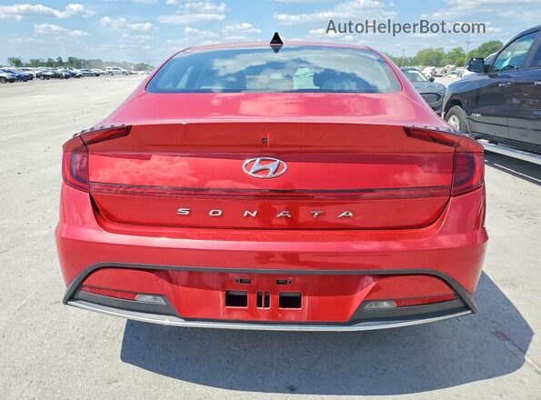 5NPEG4JAXMH117917 2021 HYUNDAI SONATA Red Vista trasera