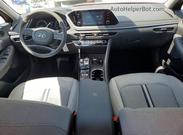 5NPEG4JAXMH117917 2021 HYUNDAI SONATA Red Vista del salpicadero
