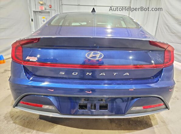 5NPEG4JAXMH124544 2021 HYUNDAI SONATA Blue Widok z tyłu