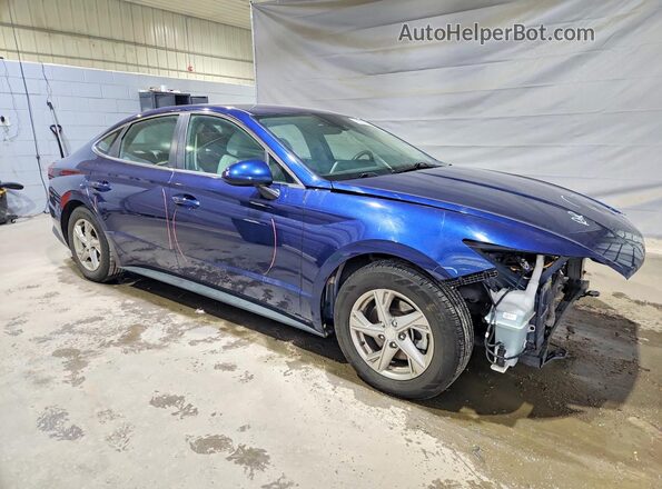 5NPEG4JAXMH124544 2021 HYUNDAI SONATA Blue Przód prawy