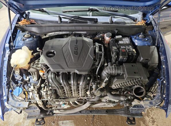 5NPEG4JAXMH124544 2021 HYUNDAI SONATA Blue Widok wnętrza z tyłu