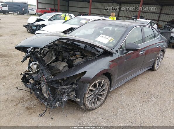 5NPEH4J20LH002571 2020 HYUNDAI SONATA Gray Передня ліва чверть