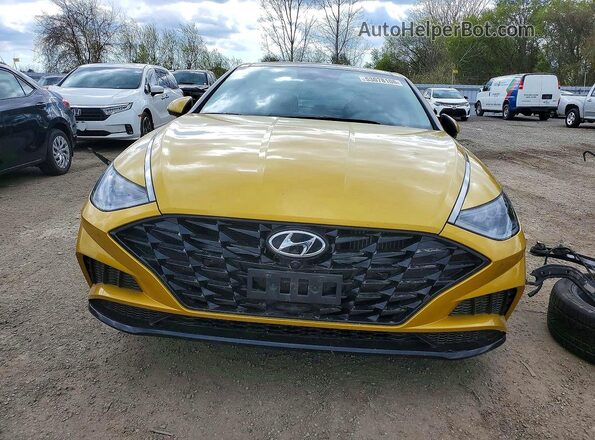 5NPEH4J20LH025641 2020 HYUNDAI SONATA Gold Вид спереду