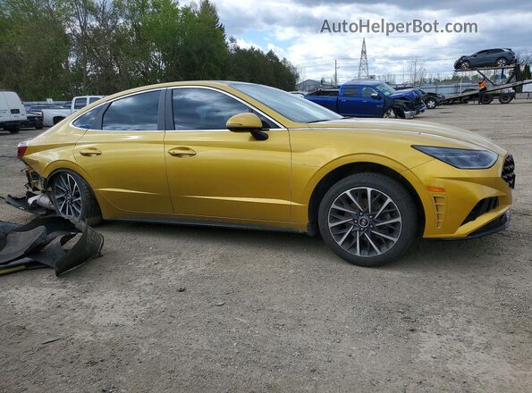 5NPEH4J20LH025641 2020 HYUNDAI SONATA Gold Передня права чверть