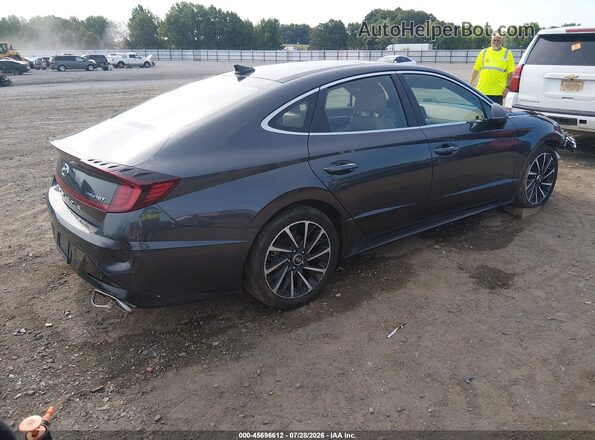5NPEH4J20MH076106 2021 HYUNDAI SONATA Серый Задняя правая четверть