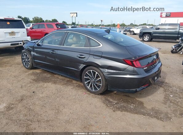 5NPEH4J20MH076106 2021 HYUNDAI SONATA Серый Задняя левая четверть