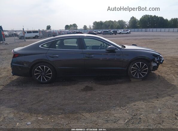 5NPEH4J20MH076106 2021 HYUNDAI SONATA Серый Вид задней части салона
