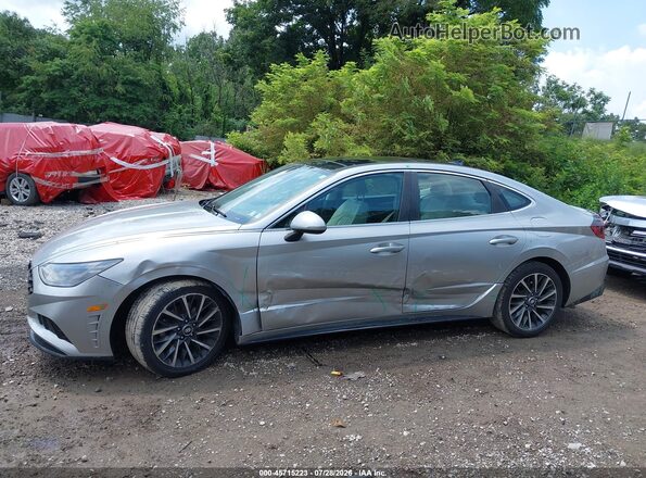 5NPEH4J21LH047101 2020 HYUNDAI SONATA Silver Սալոնի 360 աստիճան տեսք
