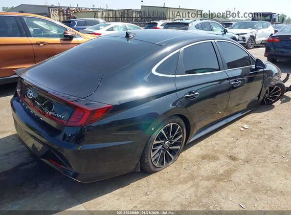 5NPEH4J21MH090581 2021 HYUNDAI SONATA Black Հետևի աջ