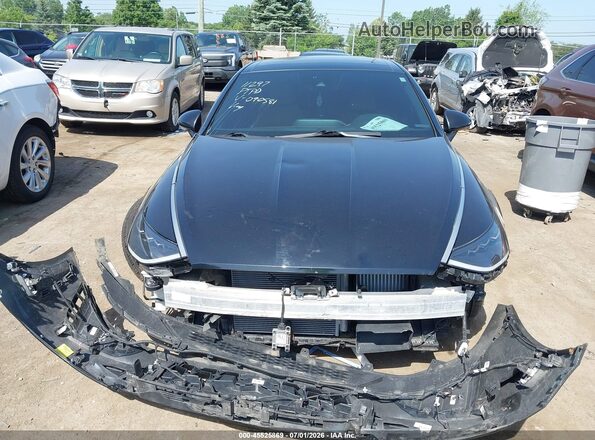 5NPEH4J21MH090581 2021 HYUNDAI SONATA Black Սարքավորումների վահանակի տեսք
