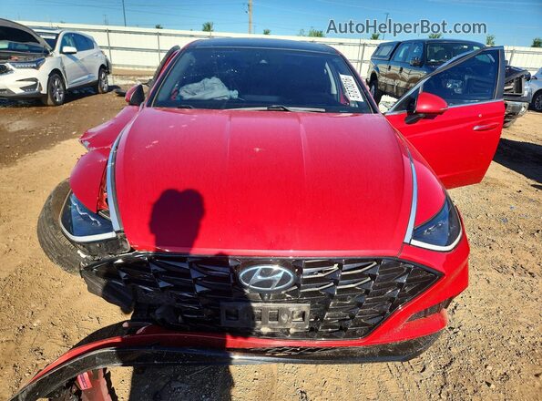 5NPEH4J23LH011751 2020 HYUNDAI SONATA Red Вид спереду