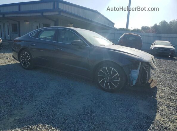 5NPEH4J23LH020045 2020 HYUNDAI SONATA Угольный Передняя правая четверть